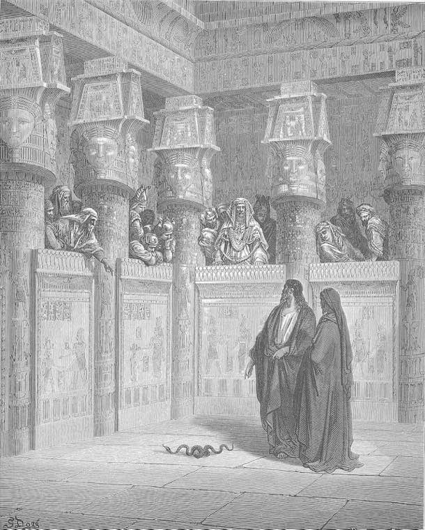 Moses and Aaron Appear before Pharaoh