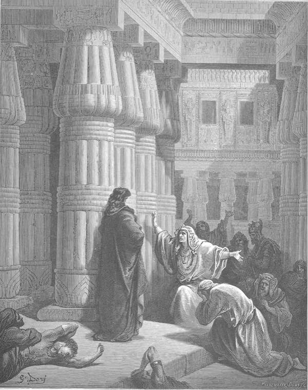 The Egyptians Ask Moses to Depart
