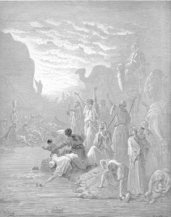 Moses Strikes the Rock at Horeb