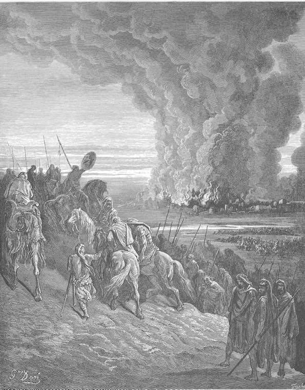 Joshua Burns the Town of Ai
