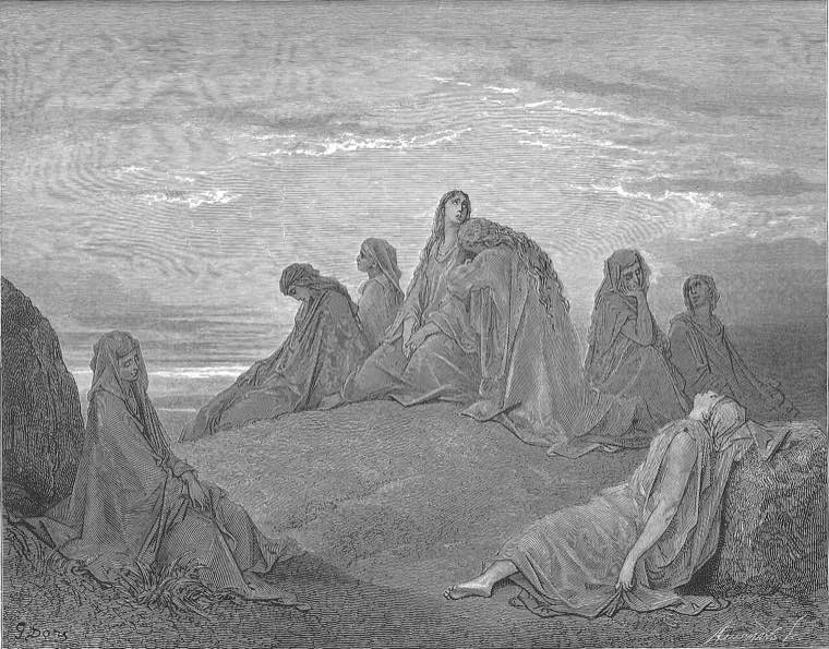 Israelite Women Mourn with Jephthah's Daughter