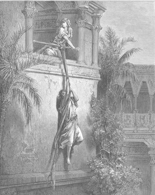 David Escapes through a Window