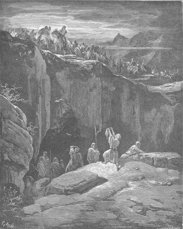David Shows Saul How He Spared His Life