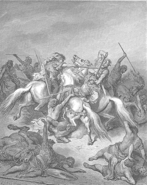 Abishai Saves David's Life