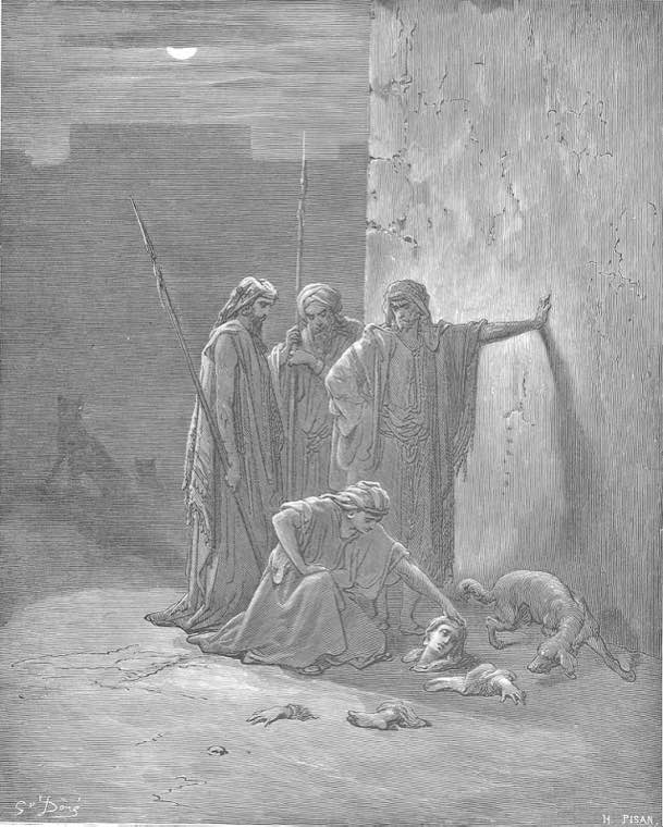 Jehu's Companions Find Jezebel's Remains