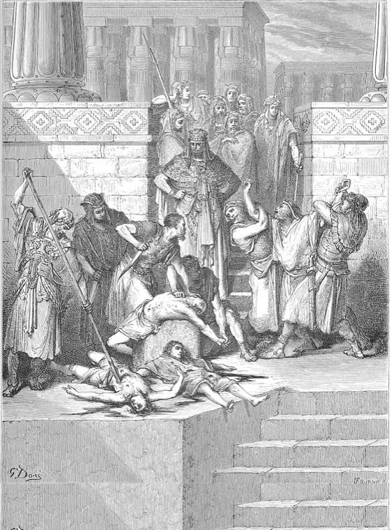 Zedekiah's Sons Are Slaughtered before His Eyes