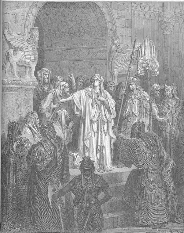 Queen Vashti Refuses to Obey Ahasuerus' Command