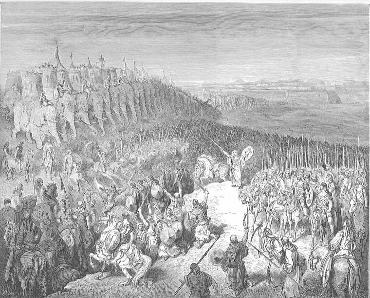 Judas Maccabeus before the Army of Nicanor