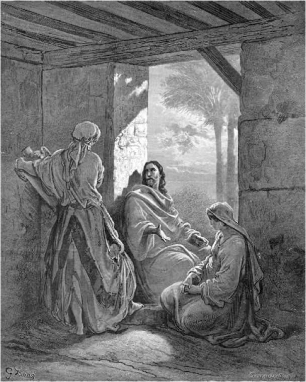 Jesus in the House of Martha and Mary